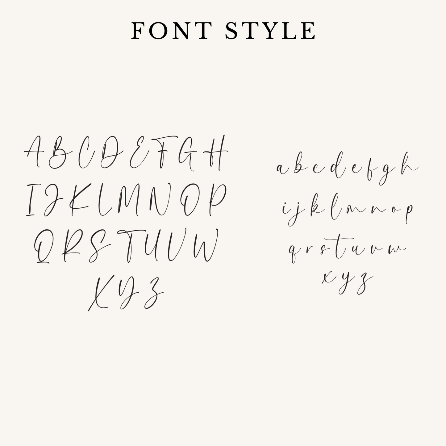 a handwritten font with different types of letters