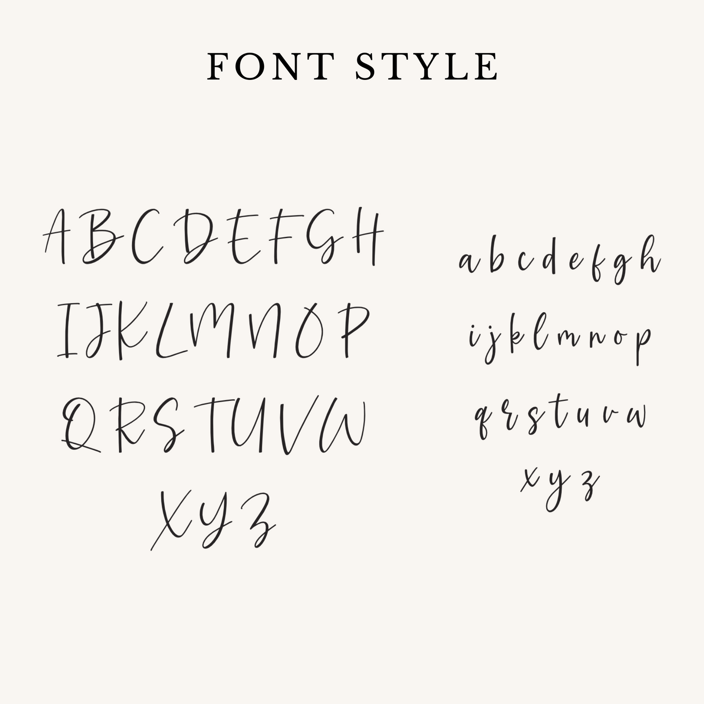 a handwritten font with different types of letters