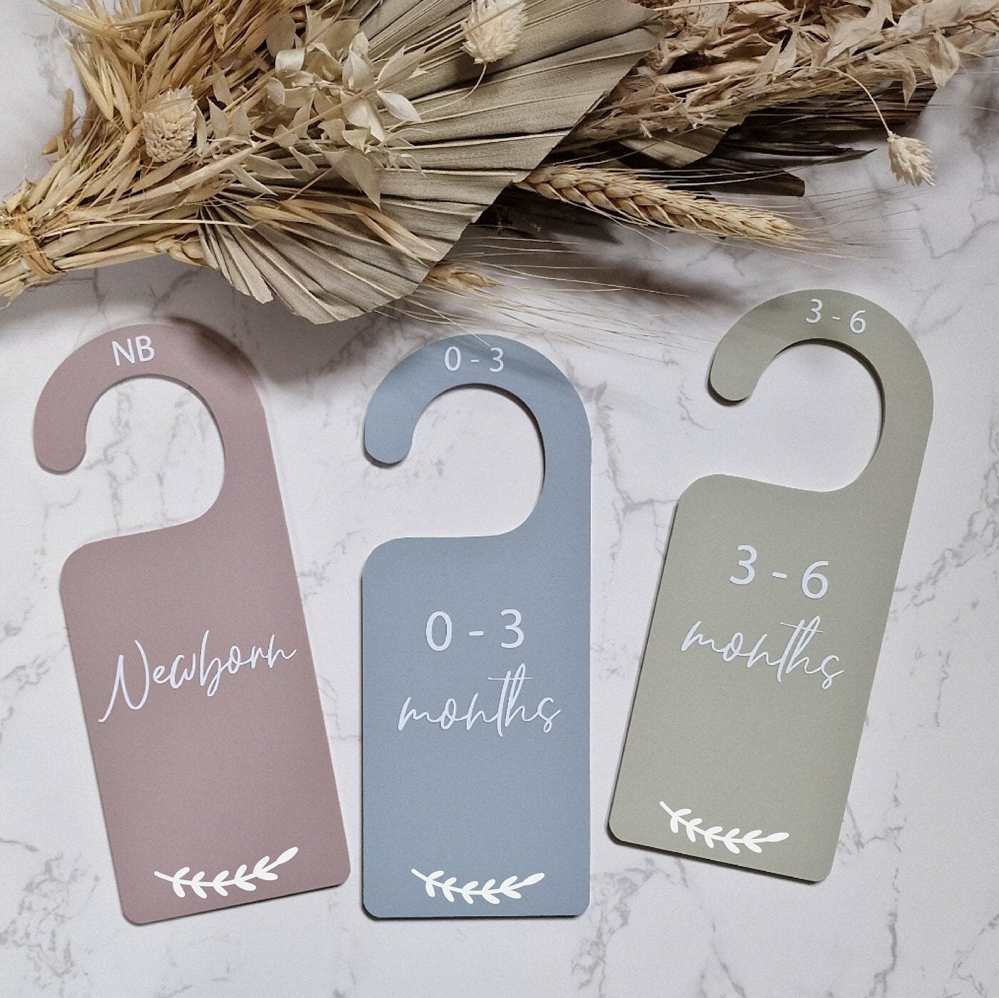 Laurel Leaf Acrylic Baby Wardrobe Dividers