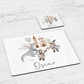 a mouse pad with a picture of a castle on it
