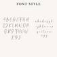 a handwritten font with different types of letters
