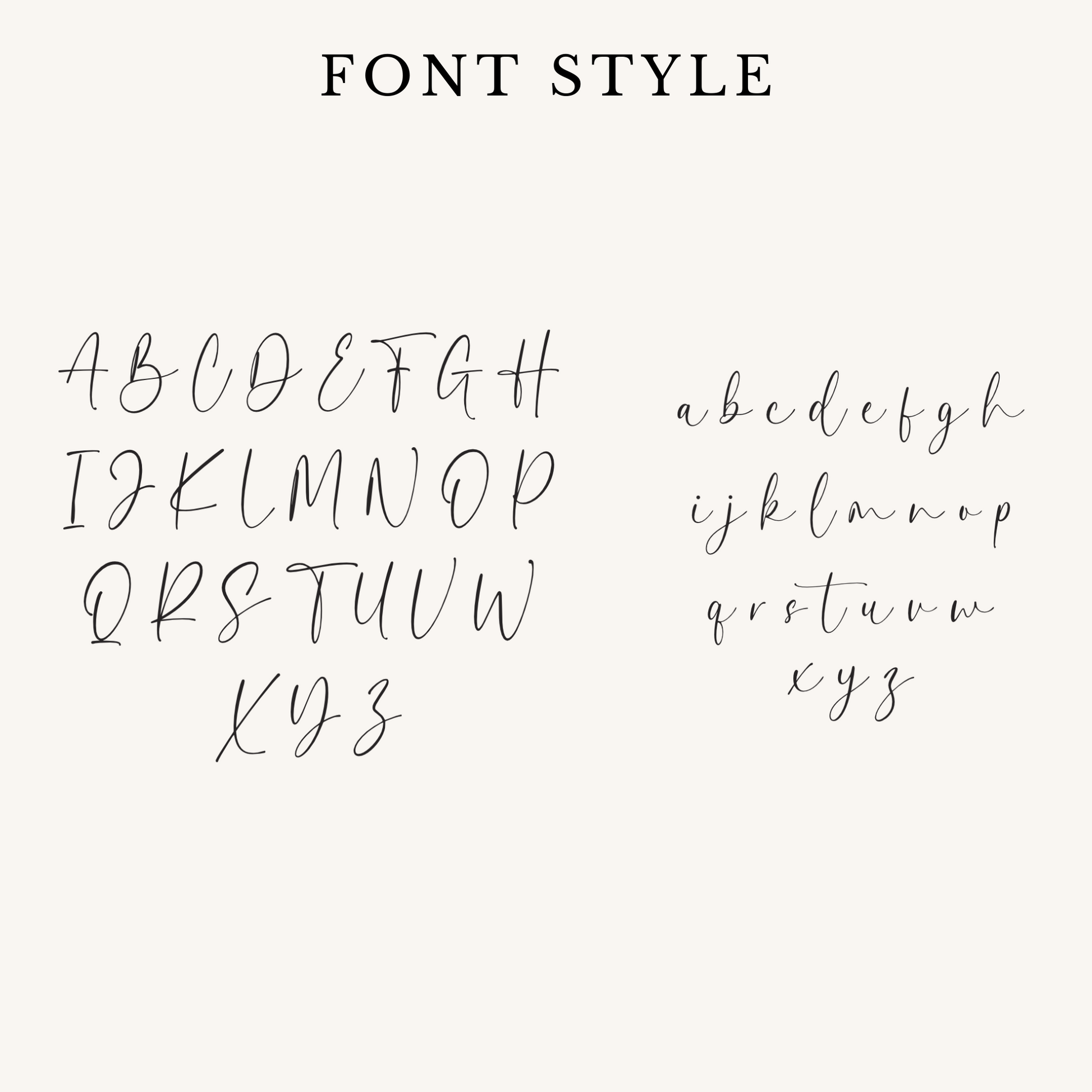 a handwritten font with different types of letters