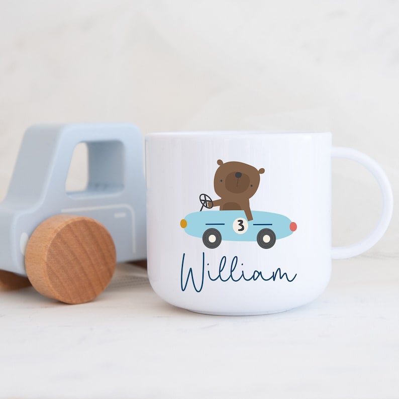 Bear in car polymer mug