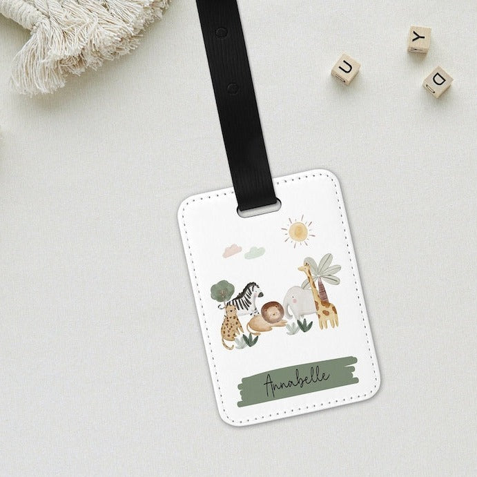 Personalised Children's Jungle Safari Animals Passport Cover Petite Souris Creations