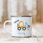 Personalised Digger Children's Enamel Mug Petite Souris Creations