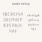 a handwritten font with different types of letters