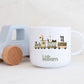 Personalised Safari Animals Train Children's Polymer Mug Petite Souris Creations