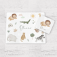 Personalised Jungle Animals Children's Placemat and Coaster