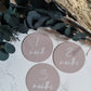 Acrylic Round Circle Monthly Milestone Set