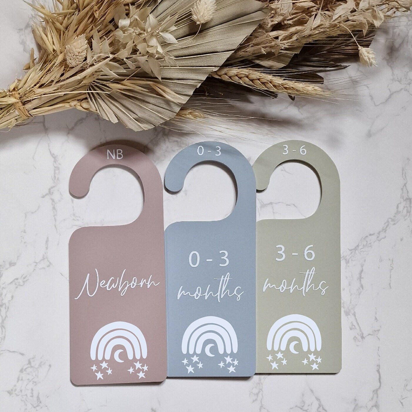 Boho Rainbow Acrylic Baby Wardrobe Dividers