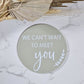 Can't Wait to Meet You Pregnancy Announcement Sign Petite Souris Creations