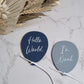 Double Baby Announcement acrylic Balloon set