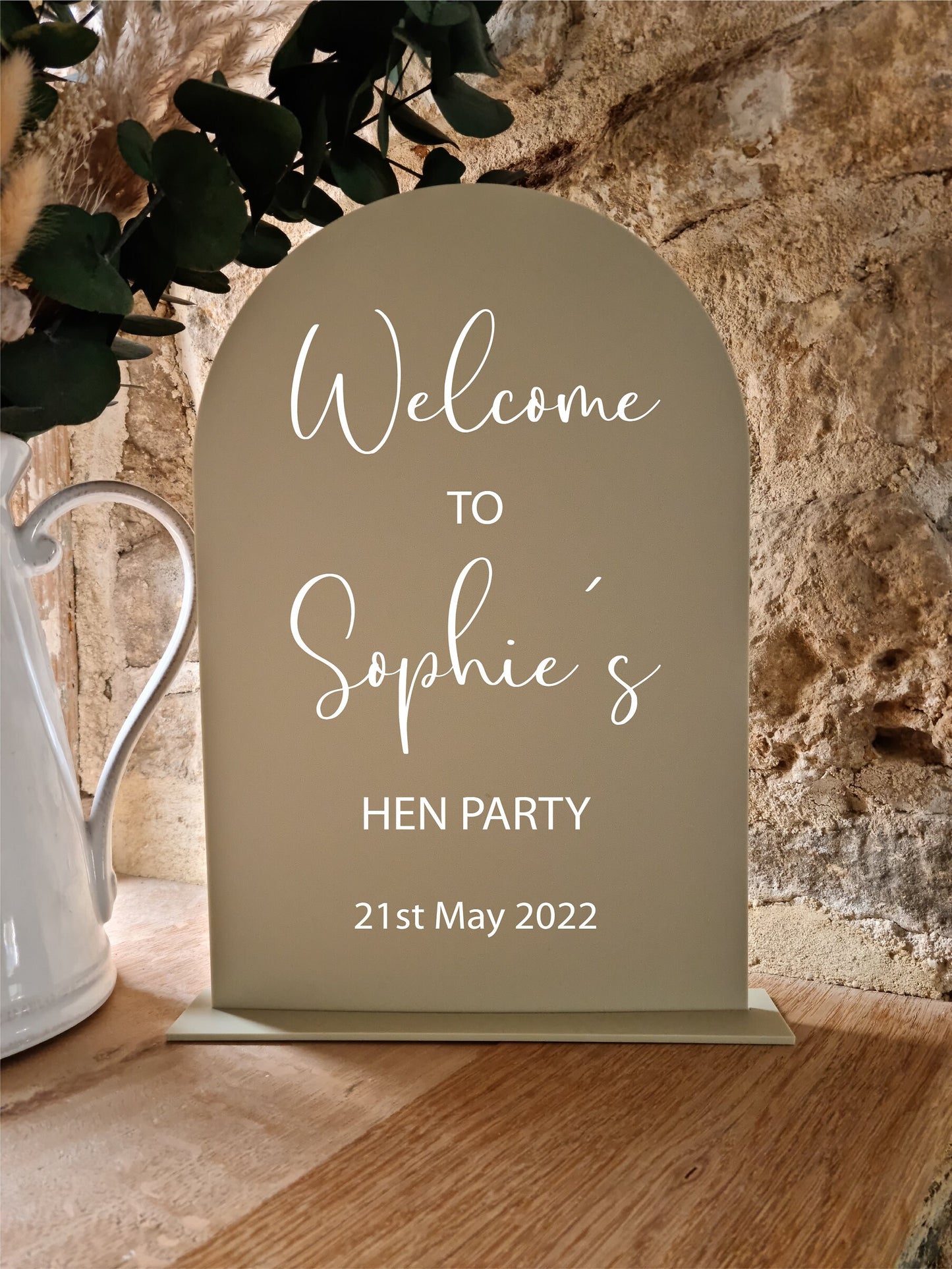 Hen Party Acrylic Welcome Sign Petite Souris Creations