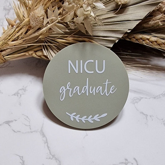 NICU graduate acrylic plaque