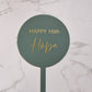 Personalised Birthday Acrylic Cake Topper Petite Souris Creations
