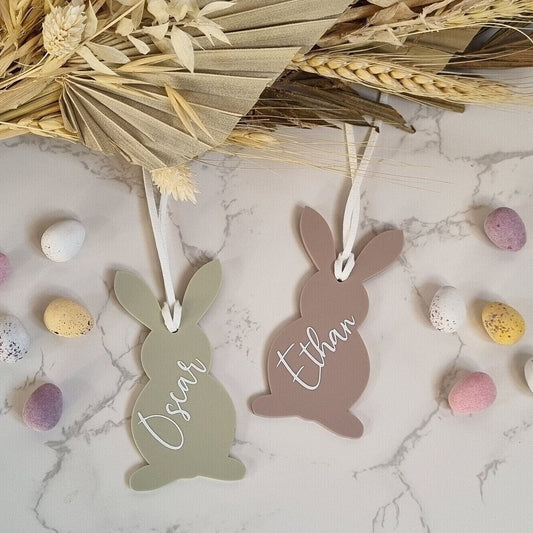 Acrylic Easter Bunny Tag