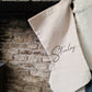 Personalised Minimalist Linen Christmas Stocking Petite Souris Creations