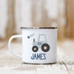 Personalised Tractor Enamel Mug