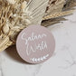 Salaam World Announcement Plaque Petite Souris Creations